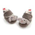 thumbnail image 5 of Newborn Baby Cozy Fleece Booties with Grippers Winter Slippers Socks Soft Sole Stay On Infant First Walker Crib Shoes 0-6 Months, 5 of 7