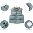 thumbnail image 3 of LANBAOSI Boy Puffer Vest Toddler Winter Down Vest Lightweight Sleeveless Jacket 5T, 3 of 7