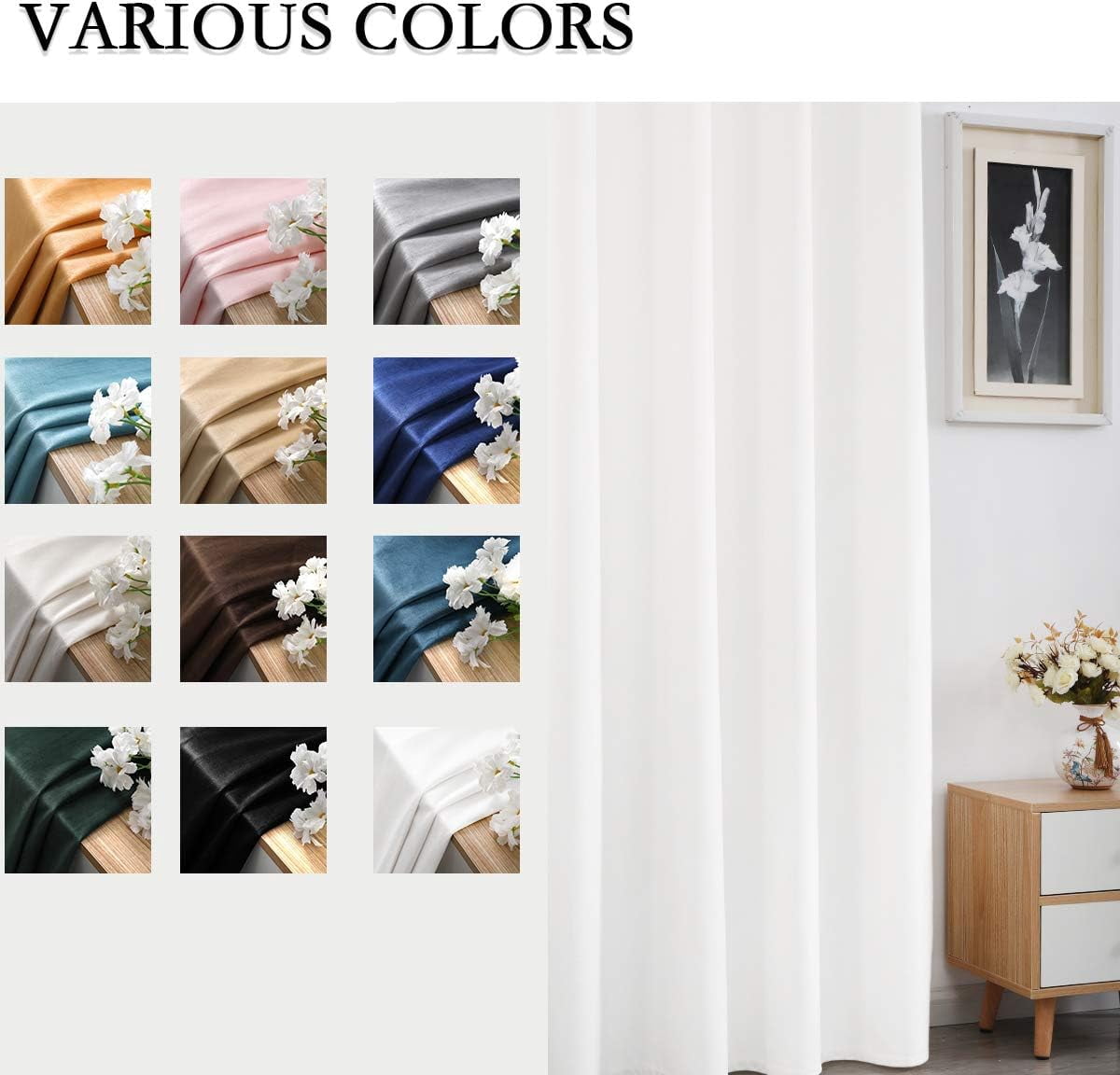 Velvet Curtains 84 inches Long Soft Velvet Curtains Grommet Velvet Thermal Insulated Curtains Window Treatment for Bedroom Light Filtering Velvet Curtains Set of 2 Panels