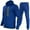 57 Blue, variant on guisaled Men's Jogger Sets 2 Piece Athletic Tracksuit Outfits Long Sleeve Full Zip Hoodie Sports Casual Sweatsuits Set for Men