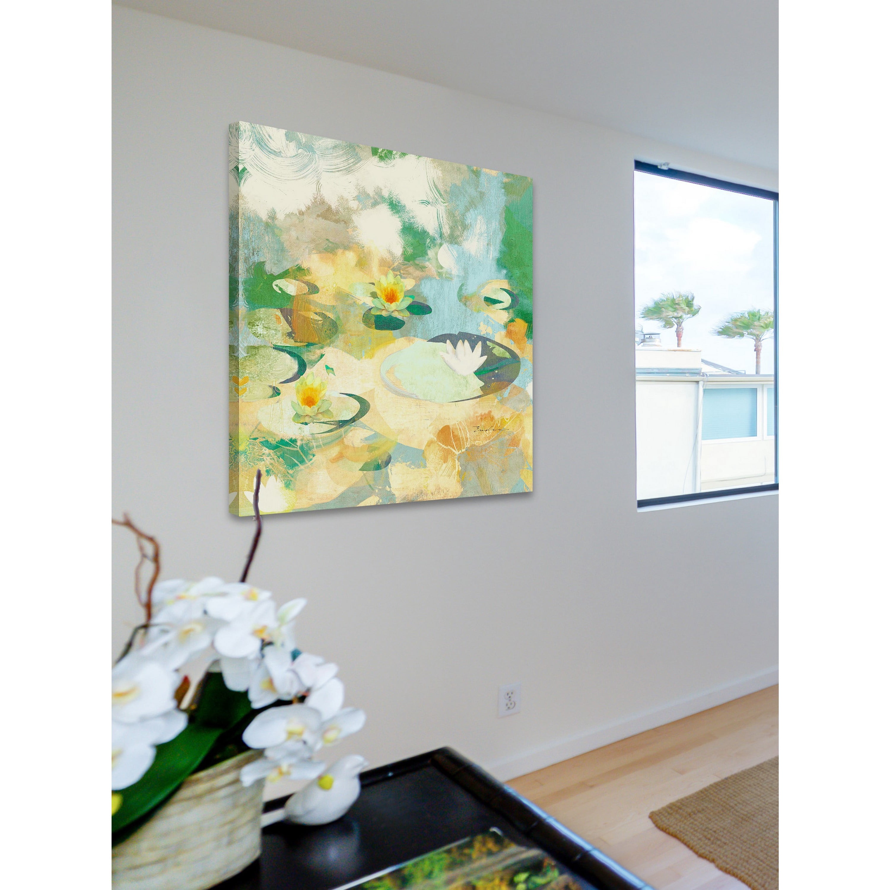 Marmont Hill 'Find A Water Lily Bloom' by Evelia Painting Print on Wrapped Canvas