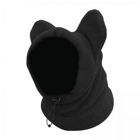 oshhni 2xPet Winter Ear Muffs Hat Windproof Hoodie Warm for Pets Walking Outdroor