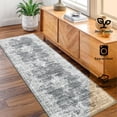 thumbnail image 7 of Haperlare Machine Washable Runner Rugs for Hallway Vintage Non Slip Entryway Rugs for Laundry,2'x6' Grey Indoor Floor Rug, 7 of 7