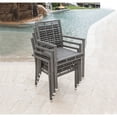 thumbnail image 3 of Panama Jack Outdoor Panama Jack Graphite Modular Armless Chair with Cushions, 3 of 7