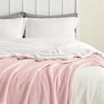 thumbnail image 3 of Fleece Throw Blanket for Couch Pink - Queen (90" x 90"), 3 of 5