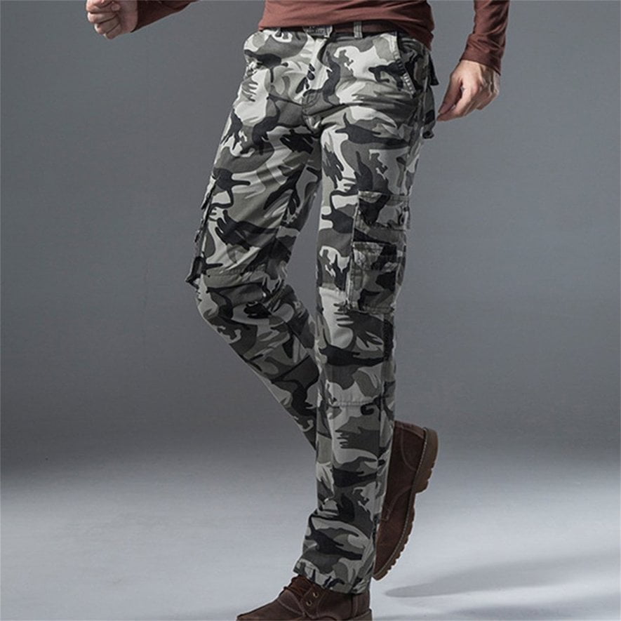 Multi-pocket Camouflage Trousers Men 's 
