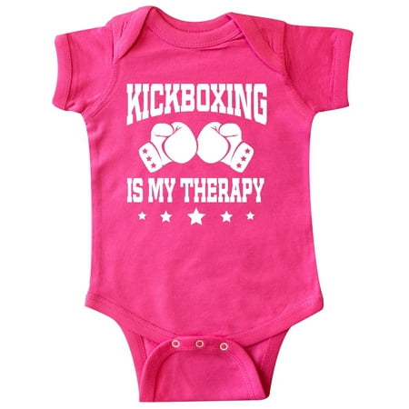 

Inktastic Kickboxing is my Therapy Gift Baby Boy or Baby Girl Bodysuit