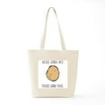 thumbnail image 6 of CafePress - Haters Gonna Hate, Potatoes Gonna Potate Tote Bag - Unisex Canvas Tote Bag, Beige, 1-Piece, 6 of 7