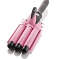 thumbnail image 1 of Three Barrel Curling Iron Wand with LCD Temperature Display - 1 Inch Ceramic Tourmaline Triple Barrels, Dual Voltage Crimp, 1 of 8