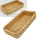 thumbnail image 5 of Cesta de ratán hecha a mano de material natural, bandeja decorativa de mimbre para encimera de baño (21 x 21 x 4 cm), 5 of 6