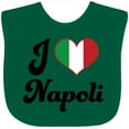 thumbnail image 3 of Inktastic I Heart Napoli Boys or Girls Baby Bib, 3 of 4