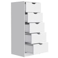 thumbnail image 4 of Miekor Furniture Dresser Kamran, Five Drawer Narrows, White Finish 122837, 4 of 7