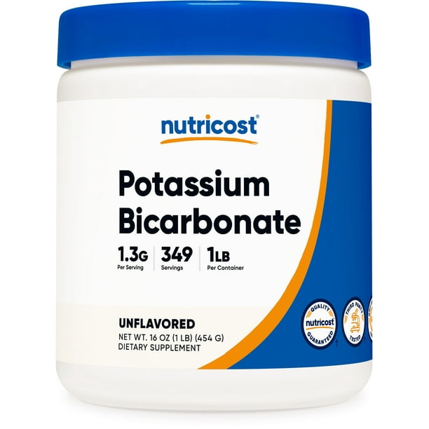 Nutricost Potassium Bicarbonate Supplement (1 LB) 1.3G Per Serving
