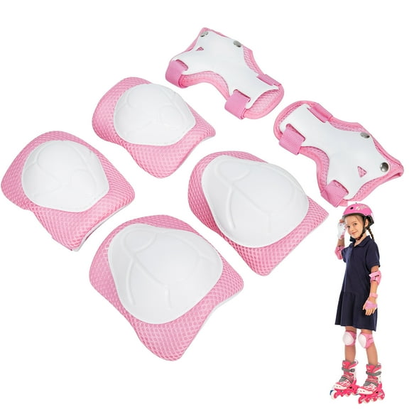 6pcs Protective Gears Set for Kids Children Knee Pad Elbow Pads Wrist Guards Child Safety Protector Kit for Cycling Bike Skating
