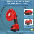 thumbnail image 2 of Portable Camping Fan for Craftsman 20V Battery Outdoor Jobsite Fan Cordless Tent, 2 of 7
