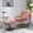 Pink, variant on INCLAKE Upholstered Lounge Chair, 2pcs/Set Padded Accent Chair with Ottoman, Backrest and Armrest, Leisure Swivel Sofa Chair with Round Metal Base for Living Room Reading Room, Brown