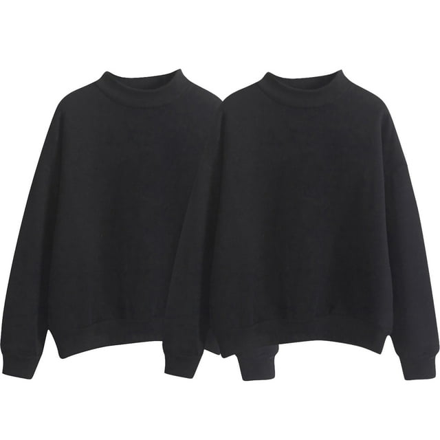 Two Piece Solid Color Fleece Lined For Women Loose And Thick Baseball With Small High Collar For Autumn And Winter.