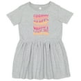 thumbnail image 3 of Inktastic Grammy and Grampy Love Me Granddaughter Girls Toddler Dress, 3 of 5