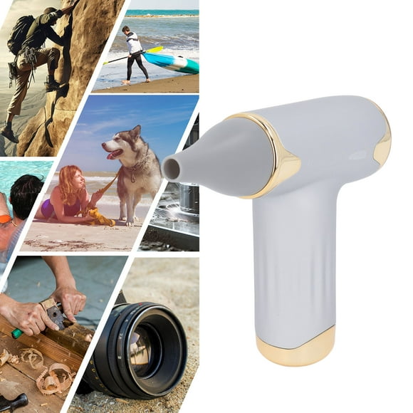 60W Electric Hair Dryer Bladeless Handheld Dust Blower With High Speed Wind, 4 Levels, 1100mAh Battery For Cats, Dogs And Pets Drying