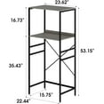 thumbnail image 2 of Mini Fridge Shelf Mini Fridge and Microwave Stand Over Mini Fridge Storage Rack Height Adjustable Microwave and Fridge Stand Suitable for Dorm, Kitchens, Offices, Gray, 2 of 14
