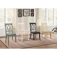 thumbnail image 4 of Pemberly Row 17.5" Contemporary Wood Dining Side Chair in Teal Green (Set of 2), 4 of 5