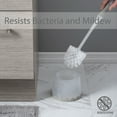 thumbnail image 4 of Bath Bliss Deluxe Toilet Bowl Brush and Stand in Gray, 4 of 6