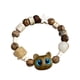 thumbnail image 2 of Pulseras para mujer, regalos para mujer, pulsera de cuentas tonta y linda, pulsera exquisita para novias de minorías femeninas, pulsera de cerámica para parejas linda y versátil, pulsera de madera, 2 of 5