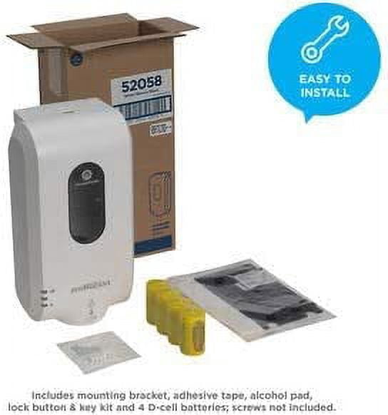 Georgia-Pacific Soap/Sanitizer Dispenser,Foam,White  52058