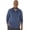 Blue, variant on Apparel 9763 Men's Space Dye Performance Pullover-Grey-XXL