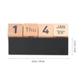 thumbnail image 4 of Desktop Calendar Desk Calendar Cube Calendar Creative Calendar Desk Ornament Block Calendar Desk Wood Calendar, 4 of 6