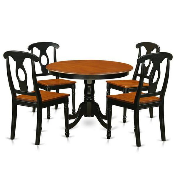 One Round Table Four Chairs With Wood, Round Table With Four Chairs