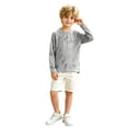thumbnail image 3 of WOYY Long Sleeve Athletic T-Shirt for Boys Summer Breathable Tee Activewear, Sizes 3-12, 3 of 3