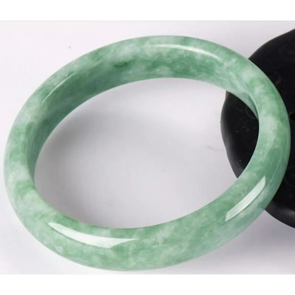 Elegant Jade Classic Bangle Bracelet, 2.36"