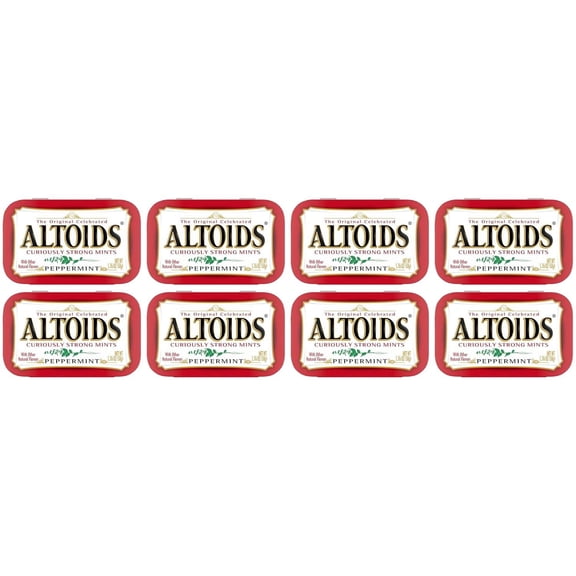 Classic Peppermint Breath Mints, 1.76-Ounce Tin (Pack of 8)