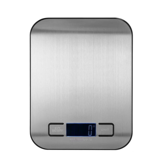 Báscula electrónica portátil con pantalla Digital, minibáscula para alimentos para hornear en la cocina, alta precisión, 10kg/22lb, Base negra