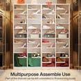 thumbnail image 5 of Tribesigns 13-Tier Shoe Storage Cabinet, Tall White Wooden Shoe Rack with 26 Cubbies, Freestanding Shoe Storage Organizer for Closet, Entryway, Living Room, 5 of 9