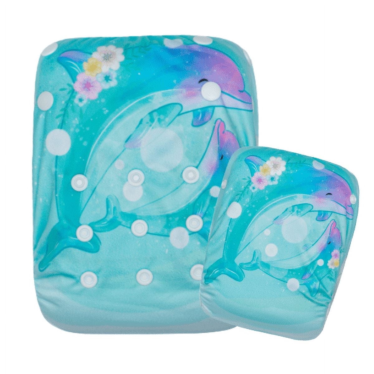 KaWaii Baby Swim Cloth Diaper, 3-Pack #4, Reusable Adjustable Unisex 10-40 lbs Baby Shower Gifts Swimming Lessons