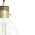 thumbnail image 4 of Hunter - Van Nuys 3-light Alturas Gold, Large Cluster Light, Dimmable, Transitional Style, Linear Shaped, for Bedrooms, Dining, Living Rooms - 19307, 4 of 9