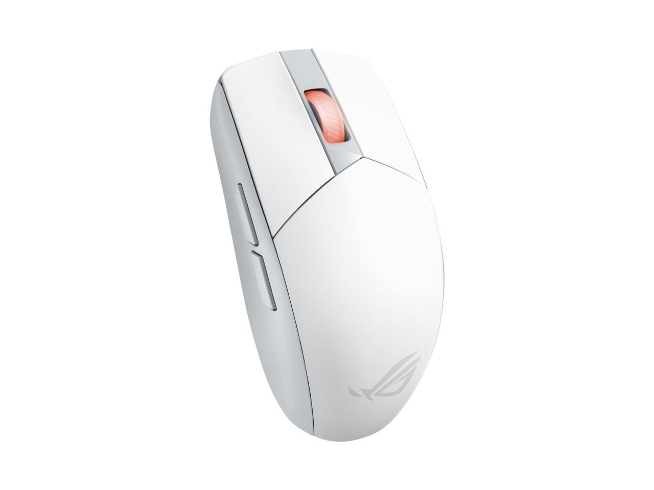 Asus ROG Strix Impact III Wireless Gaming Mouse - 57g Lightweight, 36K DPI, Bluetooth & 2.4GHz, Up to 618hrs Battery Life, Replaceable Switches - White