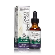 FUNGI PERFECTI Host Defense, Lion's Mane Extract, Promotes Mental Clarity, Focus and Memory, Mushroom Supplement, Plain, 1 fl oz