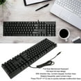 Full Size Mechanical Keyboard 104 Keys USB Wired Gaming Keyboard with Numeric Keypad Red Switch