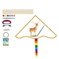 thumbnail image 1 of DIY Paint Paper Kite Set Parent child School Painting Course Fly Tail Kites Gingham Fun Game, 1 of 6