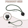 thumbnail image 2 of Cuerdas elásticas de 6" con bolas, 30 piezas de cuerdas elásticas con bolas para sujetar lonas para tiendas (Púrpura/Negro), 2 of 7