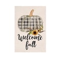 thumbnail image 2 of Welcome Garden Flag 18 X 12 Inch Burlap Fall Pumpkin Decor Outdoor Thanksgiving Decorations for Porch Yard, 1 Pack, 2 of 6