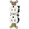 GE 15-Amp Residential-Grade Receptacle, White, 54309