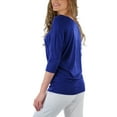 thumbnail image 5 of ToBeInStyle Women's Boat Neck Dolman Style Blouse, 5 of 6
