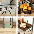 thumbnail image 4 of Walsunny Kitchen Bakers Rack with Power Outlet,Industrial Kitchen Island Storage Shelf with 6 Hooks 6 Tier Rack, 4 of 16