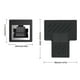 thumbnail image 2 of Divisor de cable de Internet Cable Ethernet RJ45 Conector de puerto dual Convertidor divisor de cable de red 2 Piezas Jumpingount EL5604-00B, 2 of 2