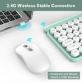 Wireless Keyboard and Mouse Combo, RaceGT Typewriter Keyboard Mouse