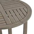 thumbnail image 6 of Cabrera Outdoor Acacia Wood Bistro Table, Gray, 6 of 8
